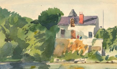 Ronald Olley (b.1923) - c. 2000 Watercolour, Finish Cottage