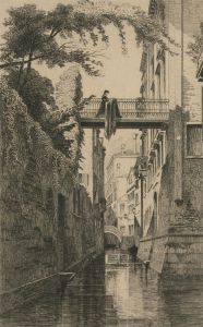 Early 20th Century Etching - The Venetian Bridge