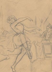 Mid 20th Century Graphite Drawing - The Dancer