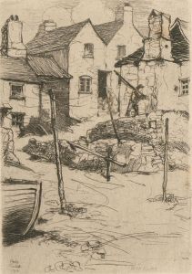Philip Pimlott ARE (1871-1960) - 1901 Etching, Going Fishing