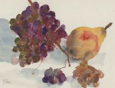 Ronald Olley (b.1923) - c. 2000 Watercolour, Still Life, Fruit