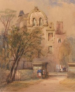 Manner of Copley Fielding (1787-1855) - 1842 Watercolour, A French Chatau