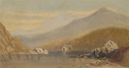 Atmospheric Late 19th Century Oil - Scottish Loch Scene