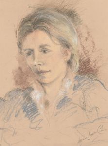 Allan Dorian Clark (b.1947) - 1987 Pastel, Young Woman
