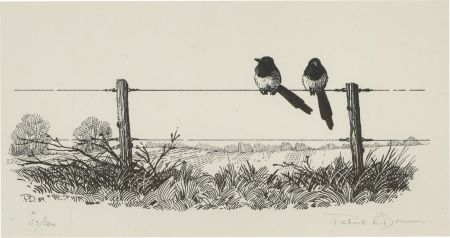 Patrick Donovan RSMA (b.1944) - Contemporary Digital Print, Two Magpies
