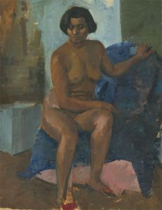 Clifford H. Thompson (1926-2017) - Mid 20th Century Oil, Posing Female Nude