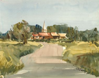 Clifford H. Thompson (1926-2017) - Mid 20th Century Watercolour, Autumnal Path