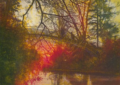 Michael Oelman (b. 1941) - 20th Century Etching, The River Cherwell, Oxford IIII
