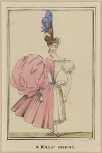 Set of Three Late 19th Century Watercolours - A Half Dress