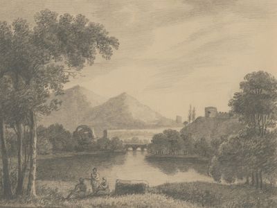 Jane Chapman - Late 19th Century Graphite Drawing, Evening