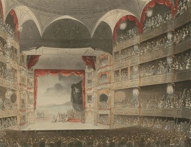Thomas Rowlandson (1756-1827) - 19th Century Etching, Drury Lane Theatre