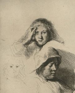 Harold Hope Read (1881-1959) 20th Century Etching, After Rembrandt, Saskia