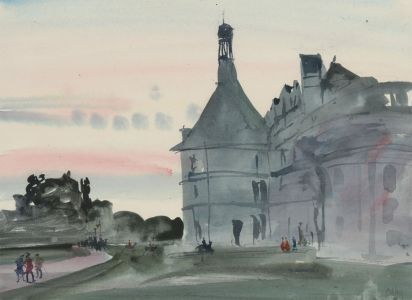 Ronald Olley (b.1923) - Signed c. 2000 Watercolour, The Castle Knights