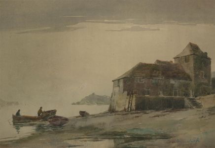 Charles Edward Hannaford RBA (1863-1955) - Early 20th C Watercolour, Beach View
