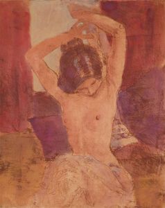 Ronald Olley (b.1923) - c. 2000 Etching, Seated Female Nude
