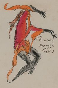 Helen Braiden - Mid 20th Century Watercolour, Costume Design, Rumour, Henry IV