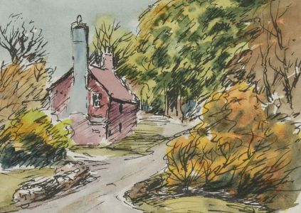 John A. Case - Collection of Miniature Watercolour Landscape Studies