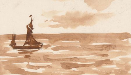 John A. Case - Several Contemporary Watercolours, Church Landscapes