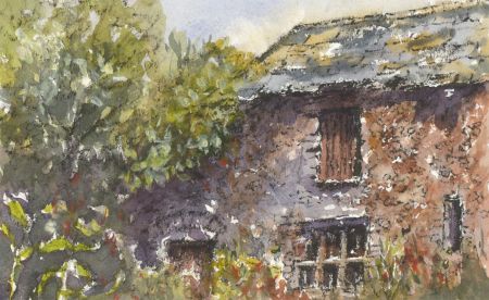 John A. Case - A Pair of Contemporary Watercolours, Farm Buildings