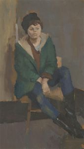 John Cherrington (1931-2015) - 20th Century Oil, Pensive Female