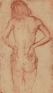 Ronald Olley (b.1923) - c. 2000 Etching, Standing Nude