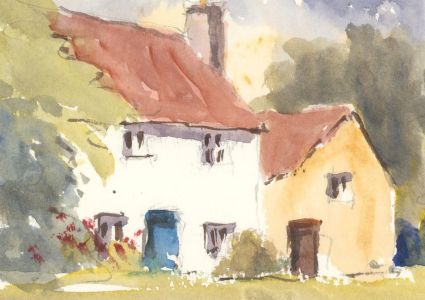 John A. Case - Set of Four Contemporary Watercolours, Cottage Garden Studies