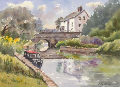 John A. Case - A Pair of Contemporary Watercolours, Tranquil River Scenes