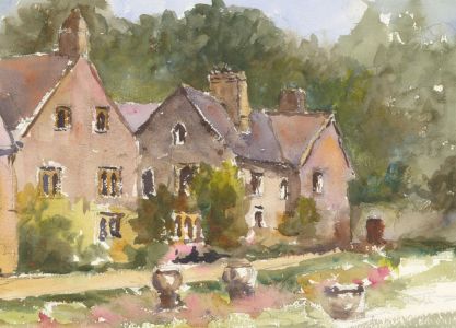 John A. Case - Contemporary Watercolour, Country Estate