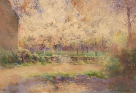 Lydia Cooper (b.1861) - Late 19th Century Watercolour, The Orchard