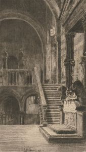 Marie Adler (1863-1947) - Early 20th Century Etching, San Zeno, Verona
