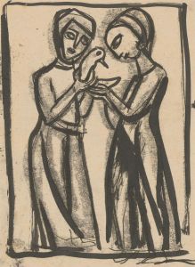 Zygmunt Turkiewicz (1913-1973)  - Mid 20th Century India Ink, The Dove