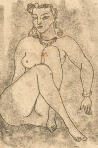 Zygmunt Turkiewicz (1913-1973)  - Mid 20th Century Monotype, The Elegant Nude