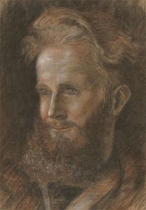 Early 20th Century Pastel - Expressive Study of a Man