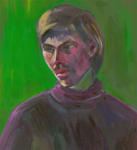 20th Century Oil - Vibrant Male Figure Study