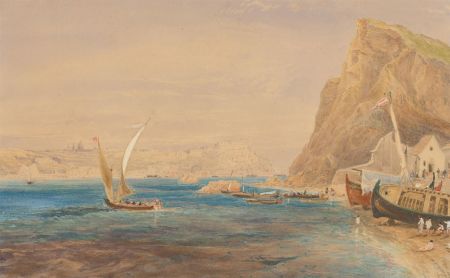 Late 19th Century Watercolour - Porto Brandão Coastal Scene