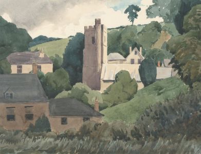 Audrey Reddy - Contemporary Watercolour, English Village Church