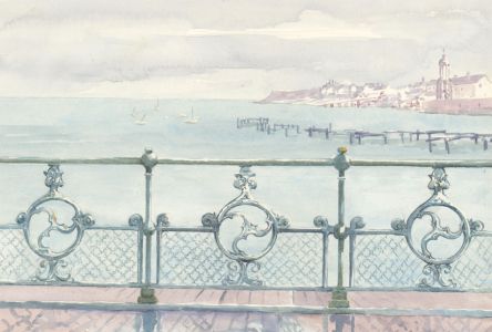 Audrey Reddy - Contemporary Watercolour, View from the Pier