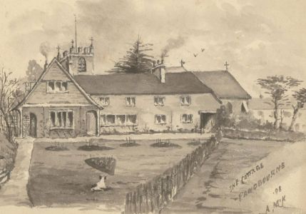A.M.K. - 1898 Watercolour, The Cottage, Pangbourne