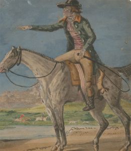 Fine Early 19th Century Watercolour - A Coastal Rider