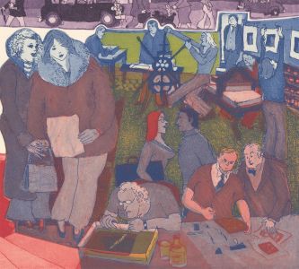 Warrington Colescott (1921-2018) - Signed 1983 Etching, In The Basement
