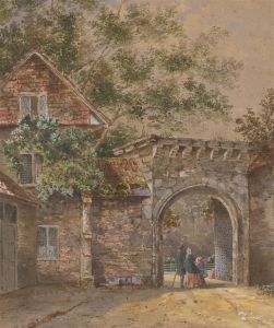 Late 19th Century Watercolour - Victorian Street Scene