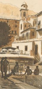 1977 Etching - View of Villefranche-sur-Mer