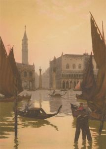 P. Fraser - Early 20th Century Etching, Venice, Campanile di San Marco