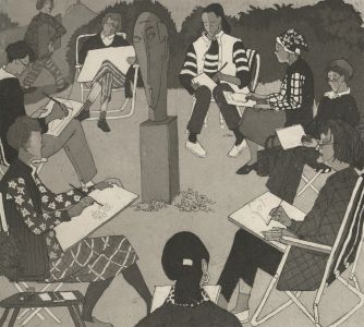 J.M. Kreises - 1990 Etching with Aquatint, The Painting Group