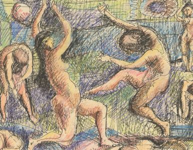 Arthur Kitching (1912-1981) - Mid 20th Century Pen and Ink Drawing, Nude Studies