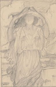 Early 20th Century Album - Graphite Figure and Gallery Drawings