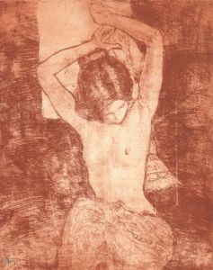 Ronald Olley (b.1923) - Signed c. 2000 Etching, The Seated Woman