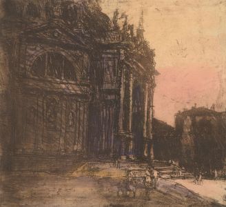 Ronald Olley (b.1923) - Signed c. 2000 Etching, Venetian Architecture