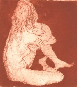 Ronald Olley (b.1923) - Signed c. 2000 Etching, Nude in Profile