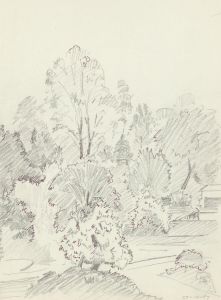 Arthur Mitson - 1987 Graphite Drawing, Tree Studies